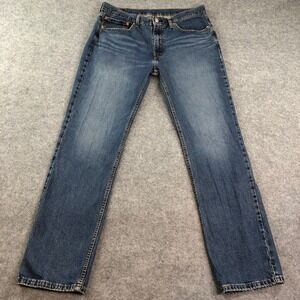 Levi's 514 Mens Jeans 36x34 Blue Denim Straight Fit